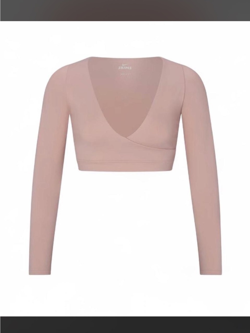 SKIMS Wrap-Front Long Sleeve Crop Top M - and Legging-L color Himalayan SOLD OUT